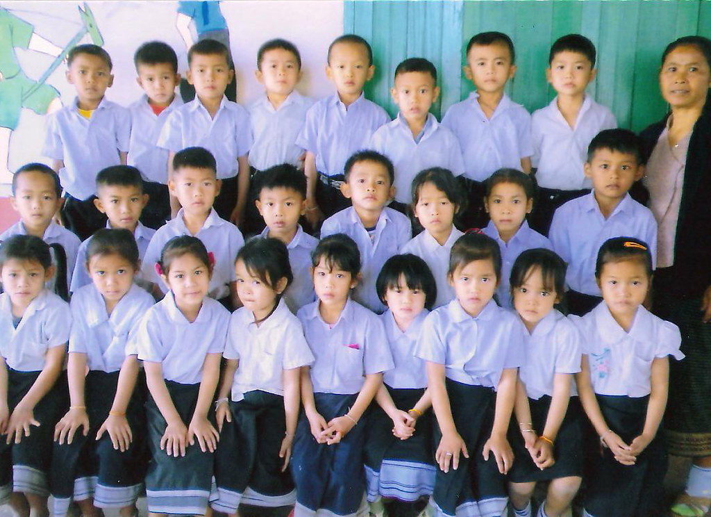 Students sitting in a classroom