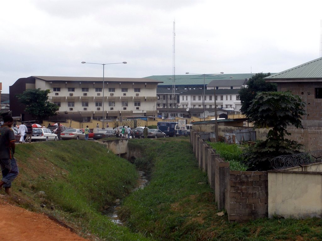 Heavy traffic on a Lagos highway